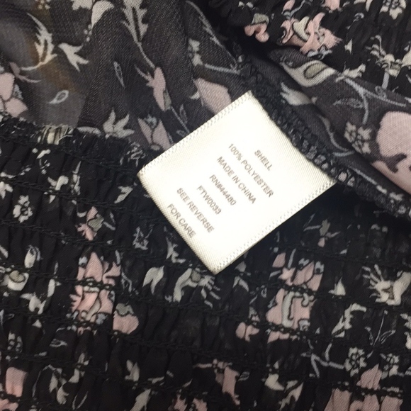 Love Fire sheer floral crop top blouse - Picture 5 of 6